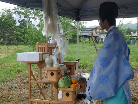 新潟　胎内市　地鎮祭